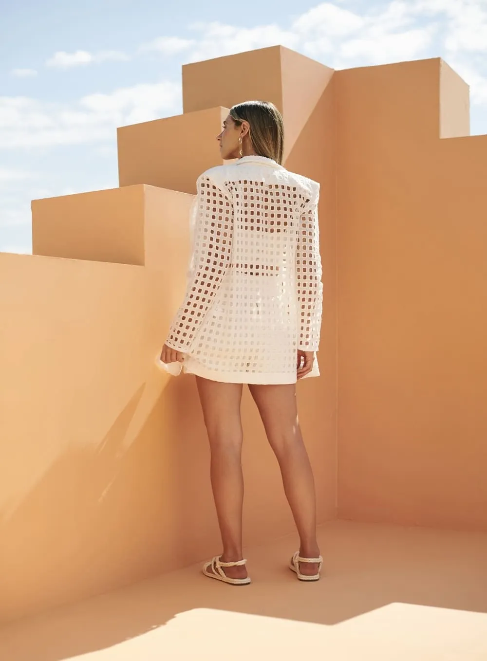 Blazer Laise Off White Skazi