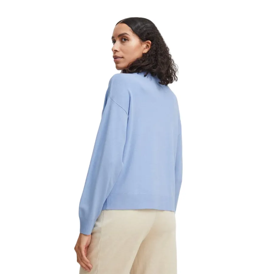 b.young women's cardigan Bymmola 20814398 sky blue