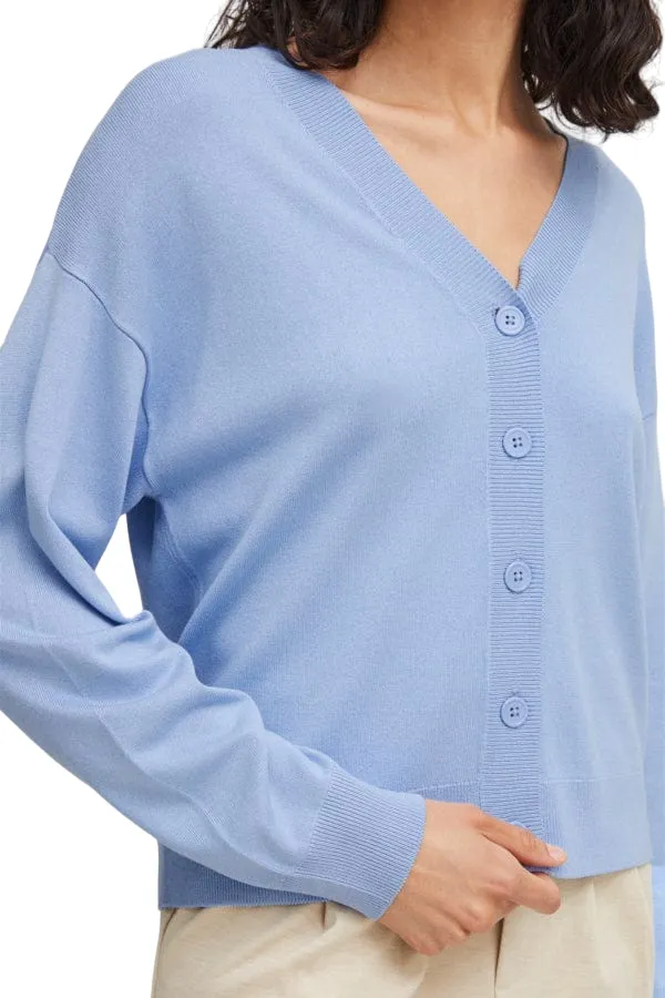 b.young women's cardigan Bymmola 20814398 sky blue