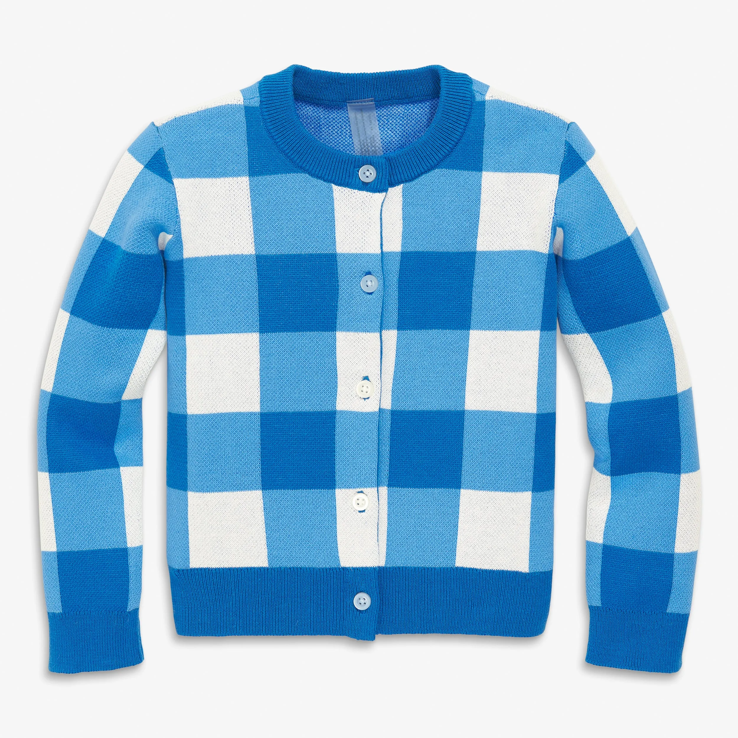 Clearance cotton cardigan in gingham