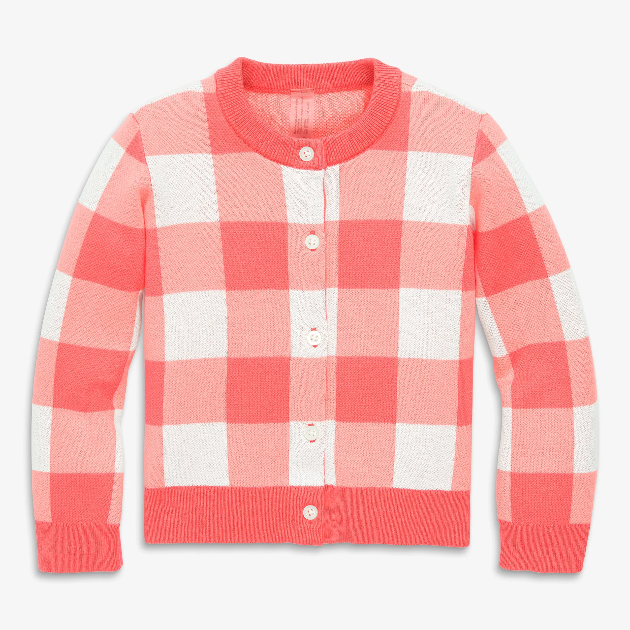 Clearance cotton cardigan in gingham