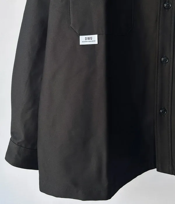 DESCENDANT/CLINCH SATIN LS SHIRT (BLACK)