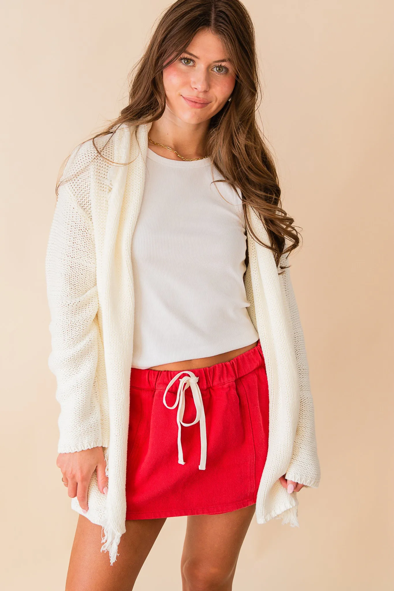 Fringe Flag Cardigan