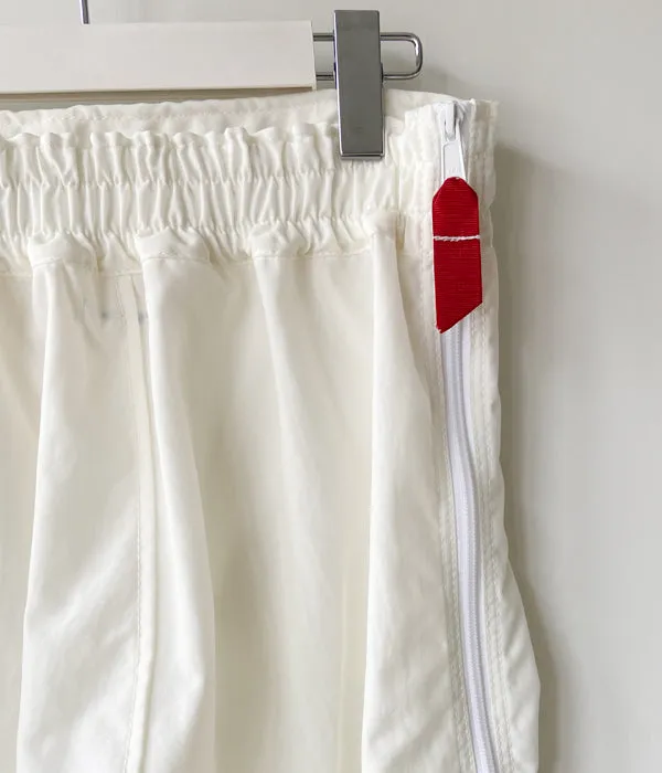 FUMIKA_UCHIDA/NYLON DOUBLE KNEE OVER PANTS(WHITE)