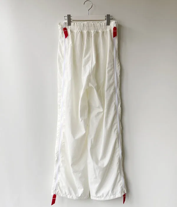 FUMIKA_UCHIDA/NYLON DOUBLE KNEE OVER PANTS(WHITE)