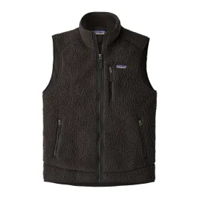 Mens Patagonia Retro Pile Fleece Vest in Black - Warm and Stylish Outerwear