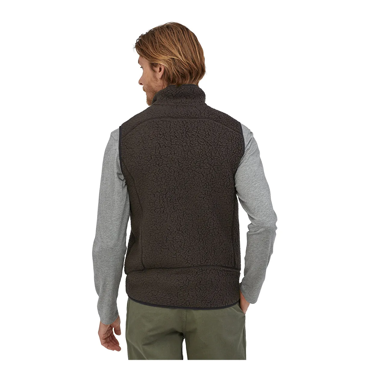 Mens Patagonia Retro Pile Fleece Vest in Black - Warm and Stylish Outerwear