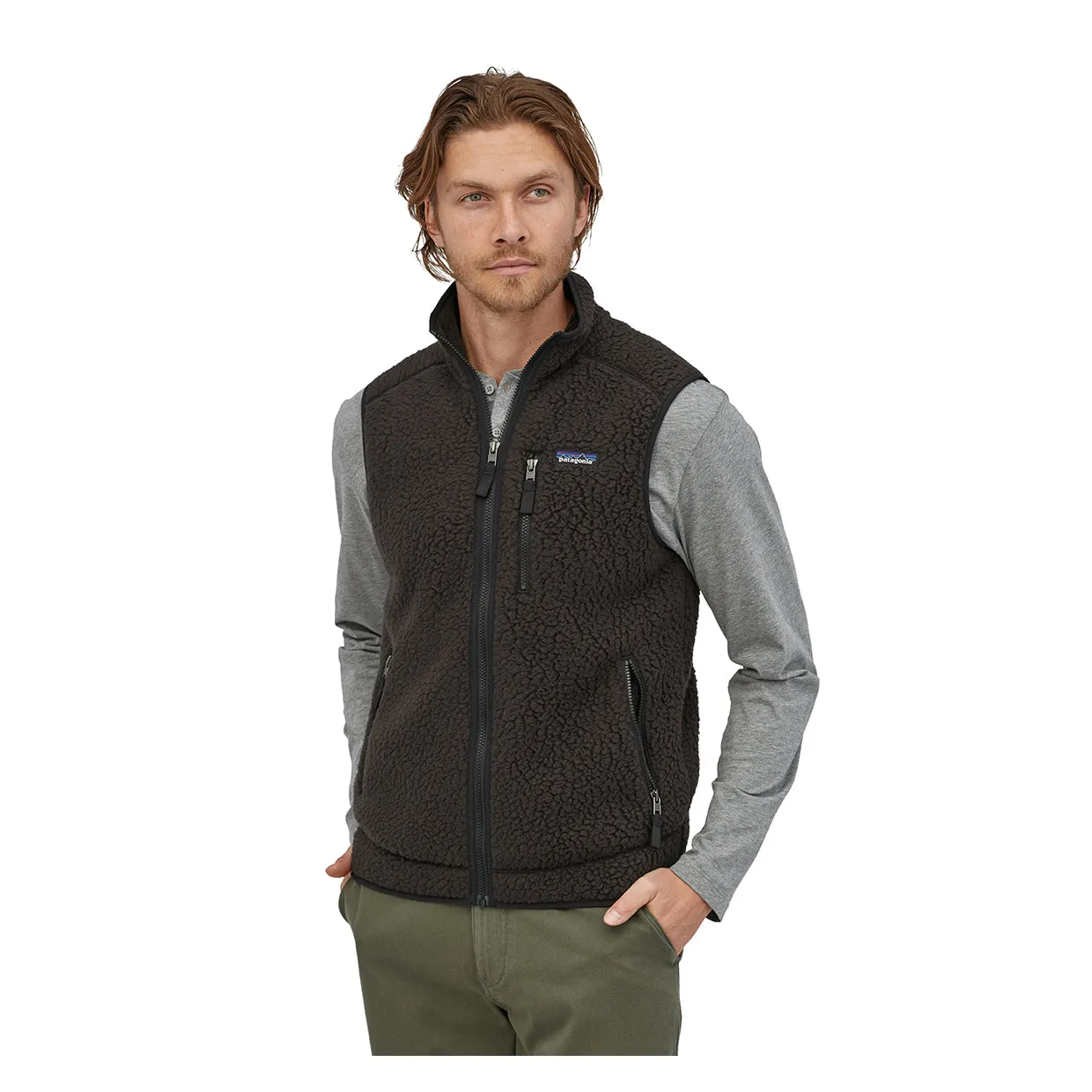 Mens Patagonia Retro Pile Fleece Vest in Black - Warm and Stylish Outerwear