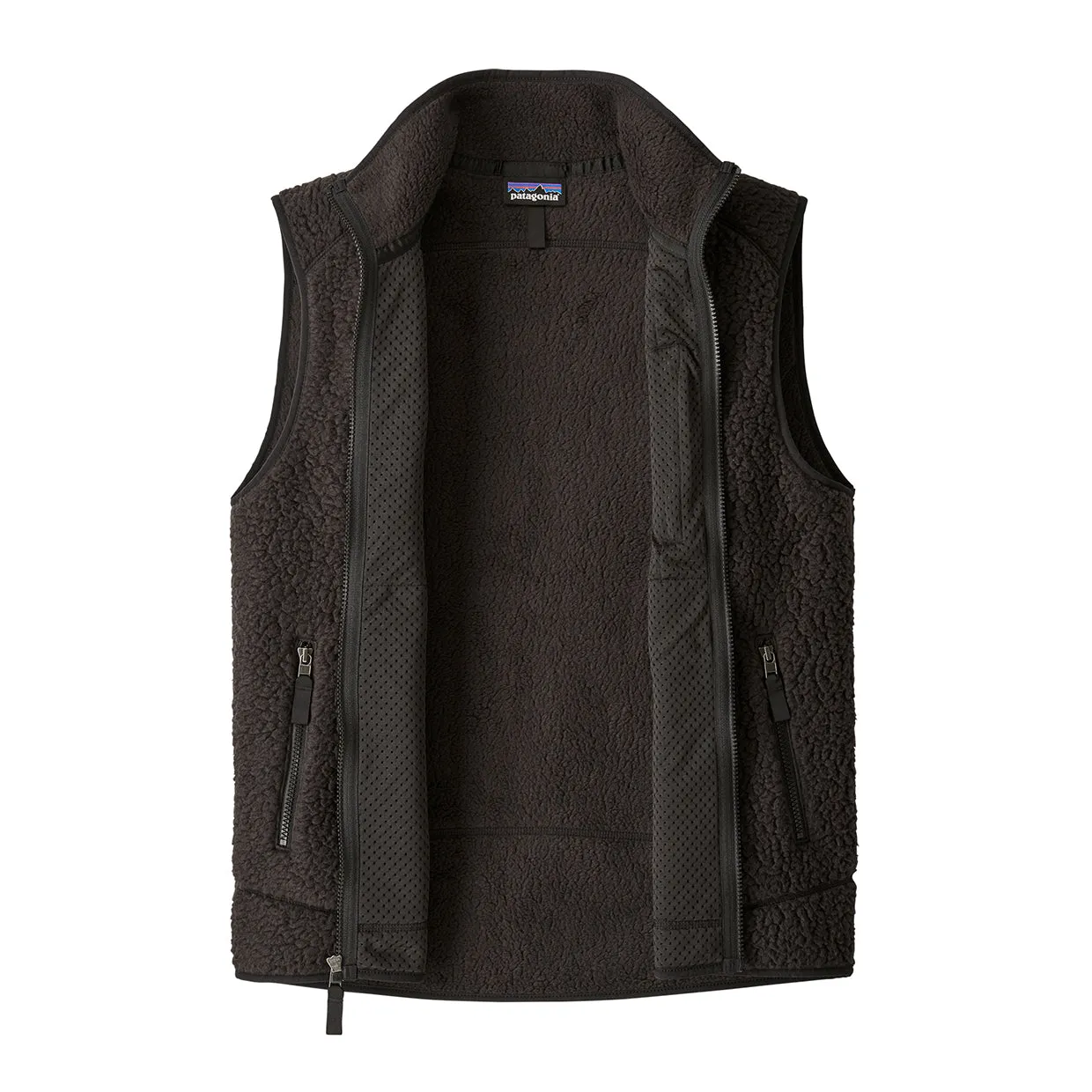 Mens Patagonia Retro Pile Fleece Vest in Black - Warm and Stylish Outerwear