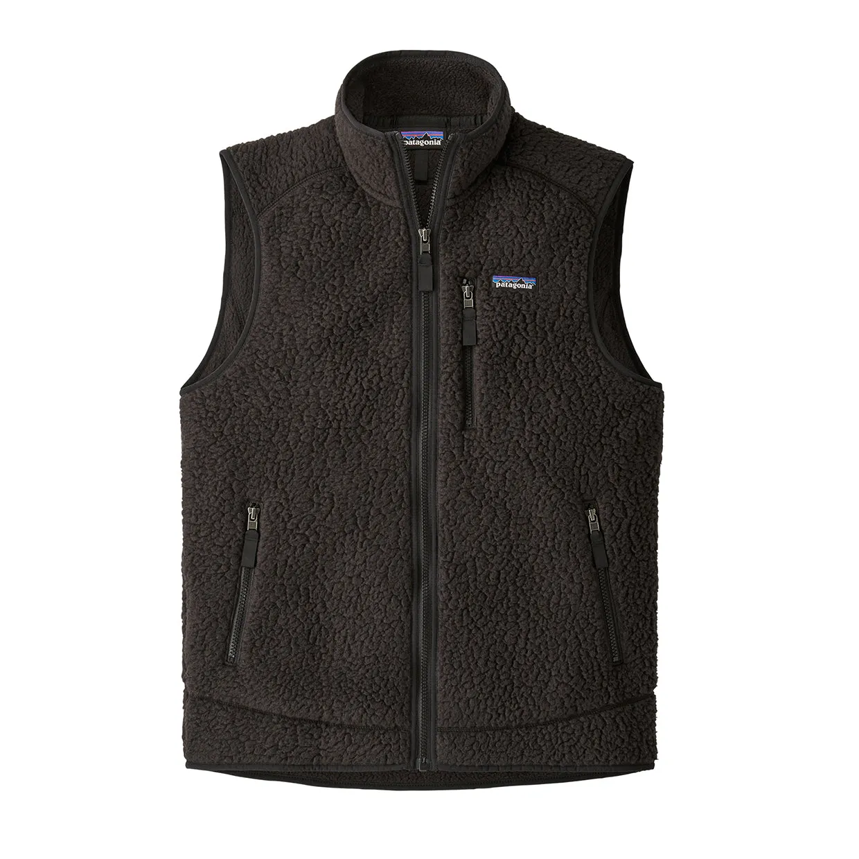 Mens Patagonia Retro Pile Fleece Vest in Black - Warm and Stylish Outerwear