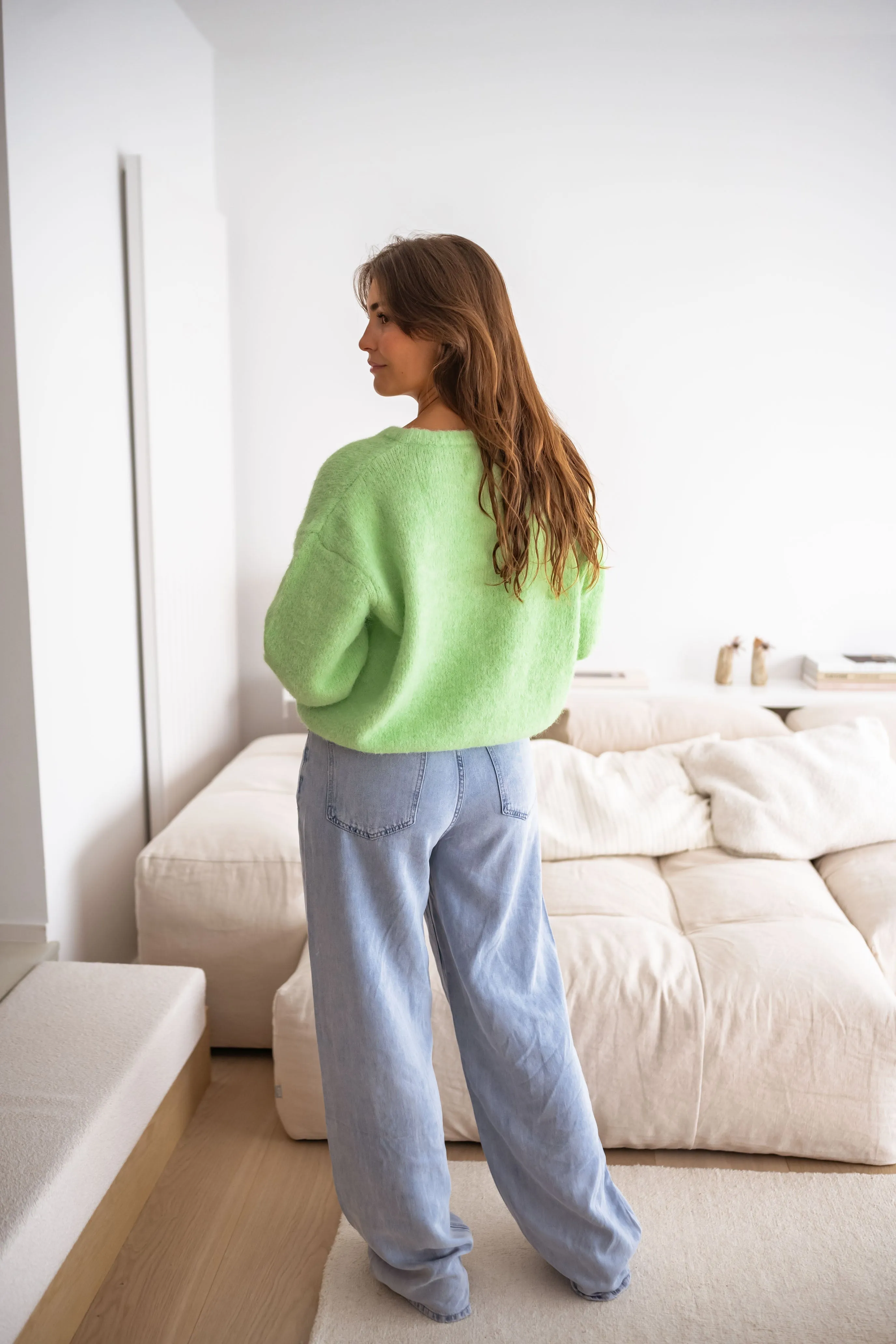 Green Harris Cardigan