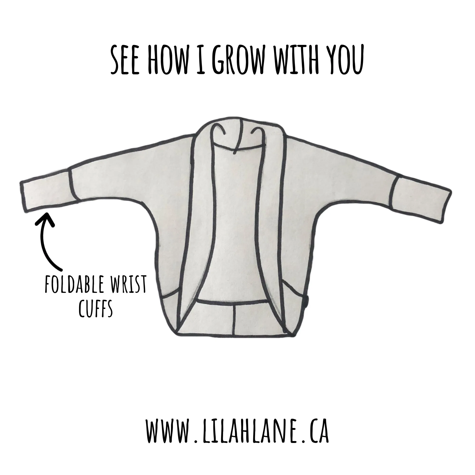 Grow With Me Wine Rib Knit Cocoon Cardigan