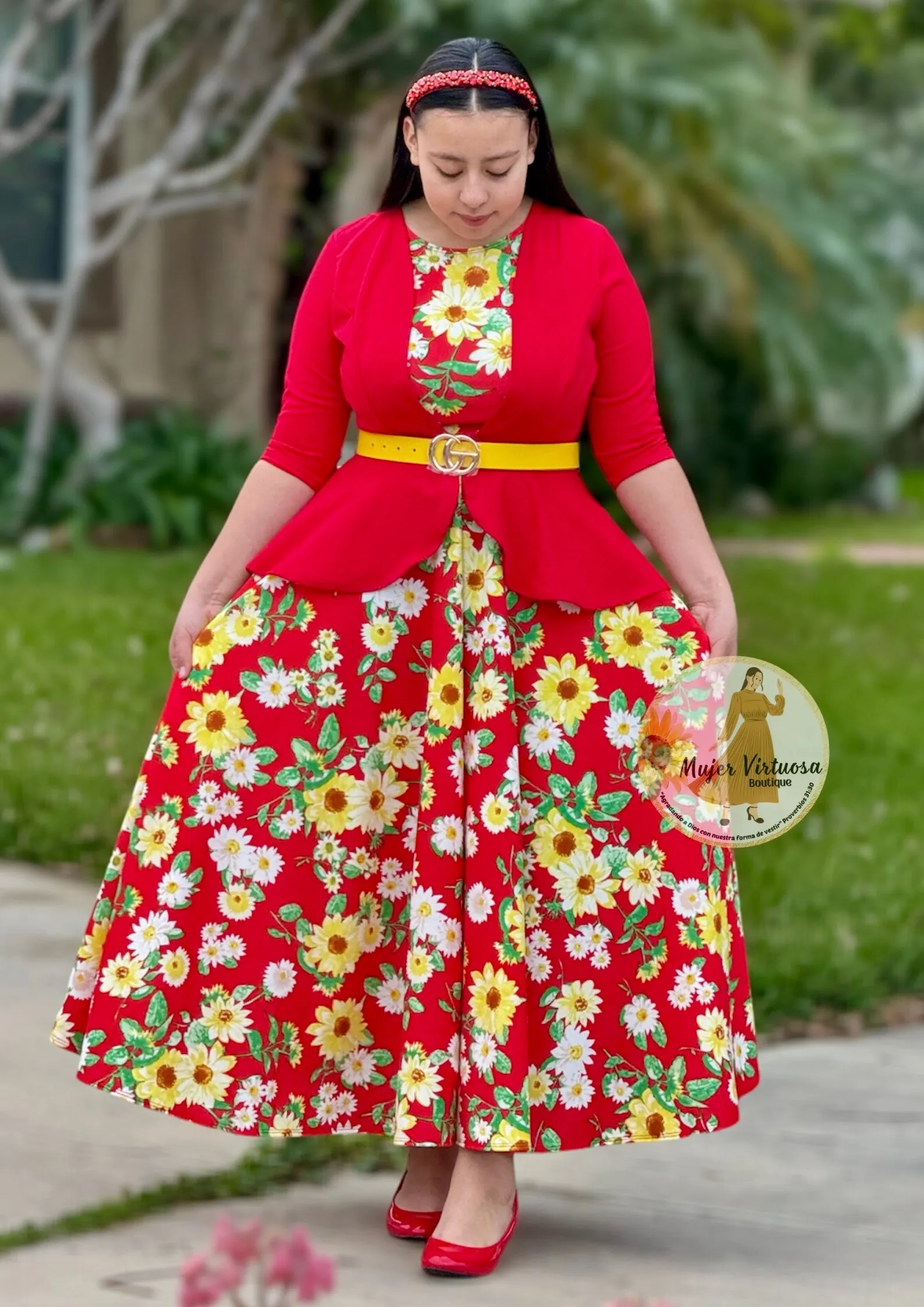 Helena Daisy Red Blazer Dress