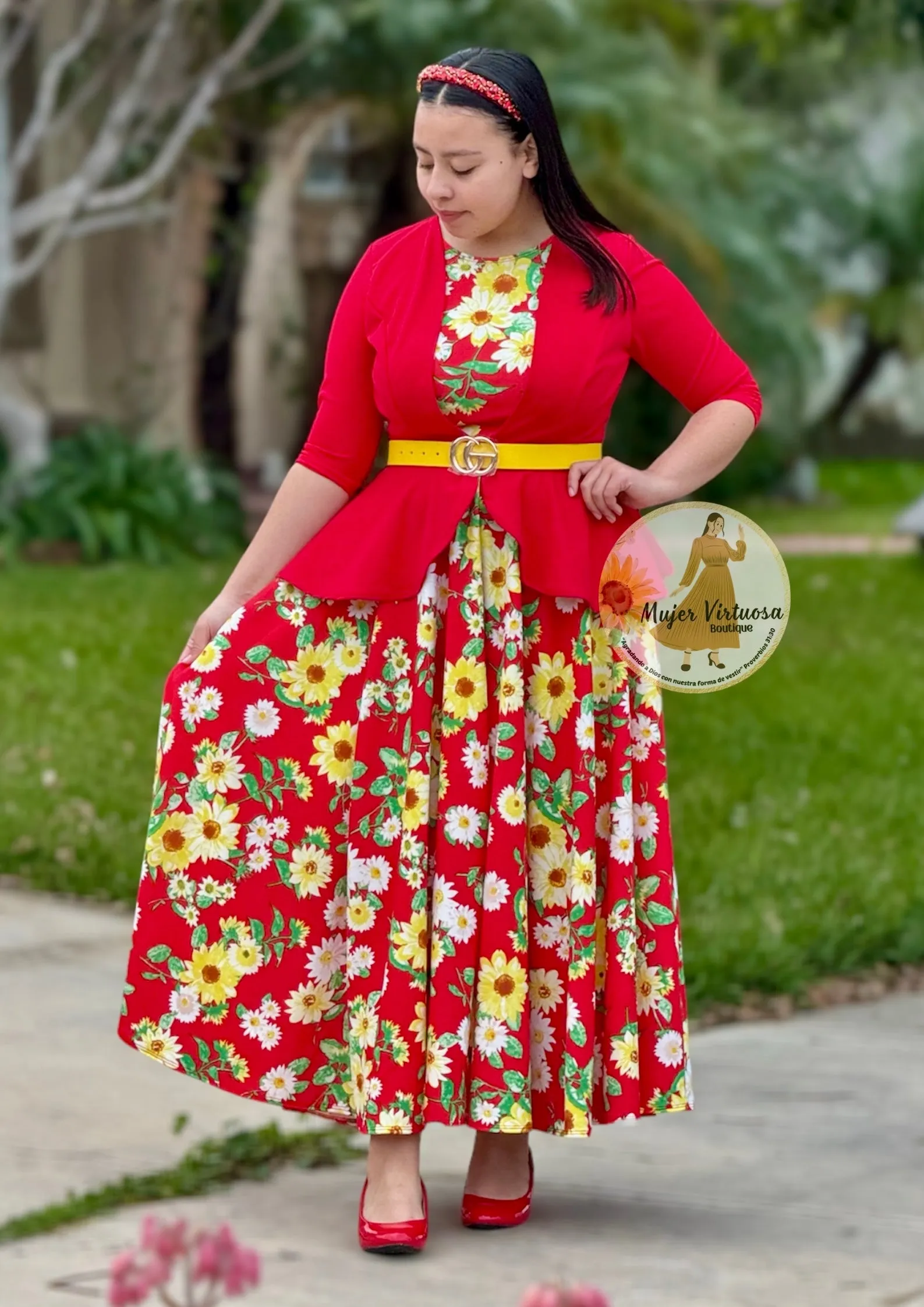 Helena Daisy Red Blazer Dress