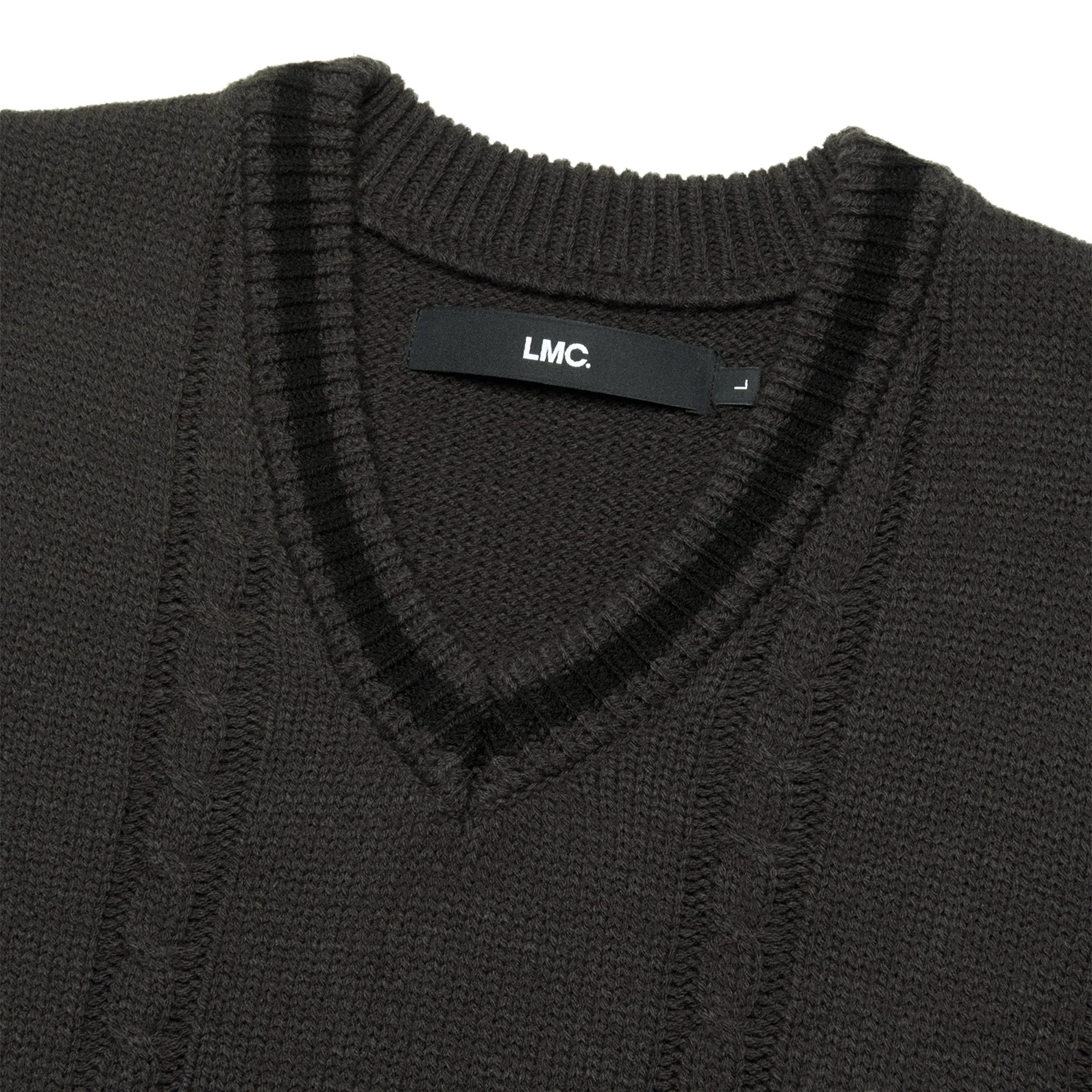 LMC Mens Cable Arch Knit Vest
