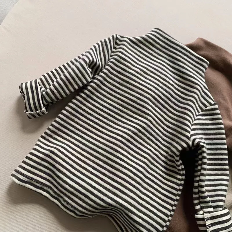 Morandi Solid Color Turtleneck Top