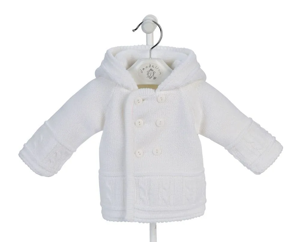 "Taylor" Dandelion Thick Knitted Pram Coat