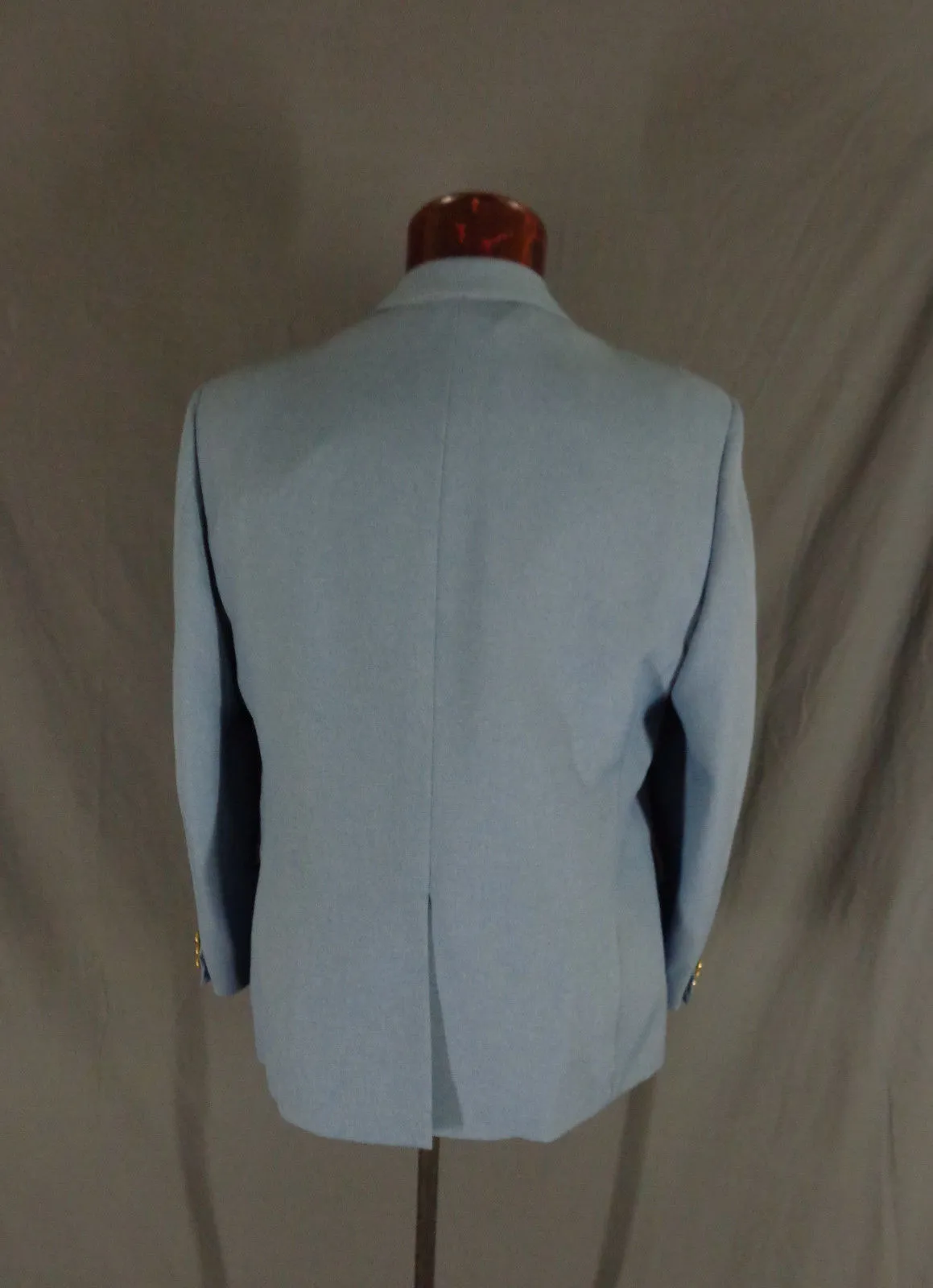 Vintage 70s The Knack Light Blue Retro Suit Blazer  48