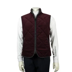 Theo Mens Quilted Tech Vest in Wine Color by Waterville